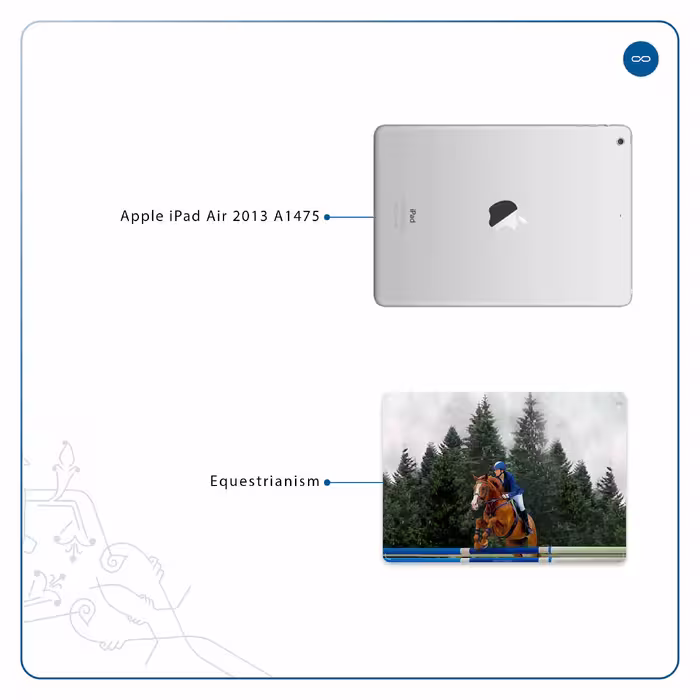 برچسب پوششی ماهوت مدل Equestrianism مناسب برای تبلت اپل iPad Air 2013 A1475