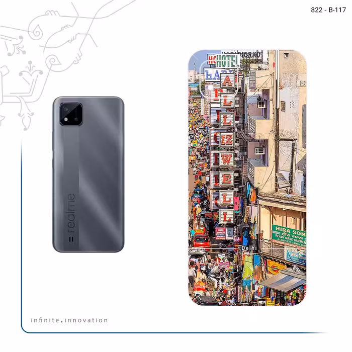 برچسب پوششی ماهوت مدل City of Delhi مناسب برای گوشی موبایل ریلمی C11 2021