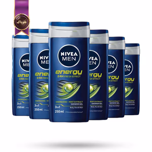 6 عدد ژل دوش مردانه نیوا NIVEA Men مدل انرژی Energy حجم 250 میلی لیتر (اورجینال)