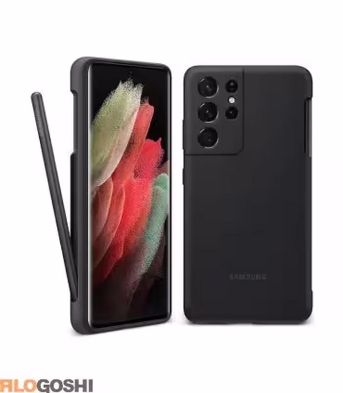 کاور سامسونگ مدل Silicone مناسب برای گوشی Galaxy S21 Ultra با قلم نوری