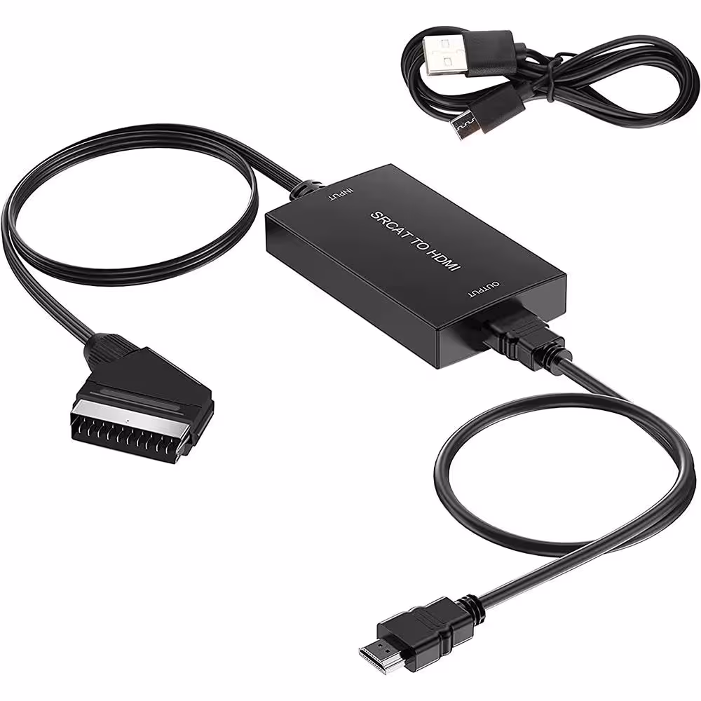 تبدیل SCART به HDMI همراه با کابل HDMI
