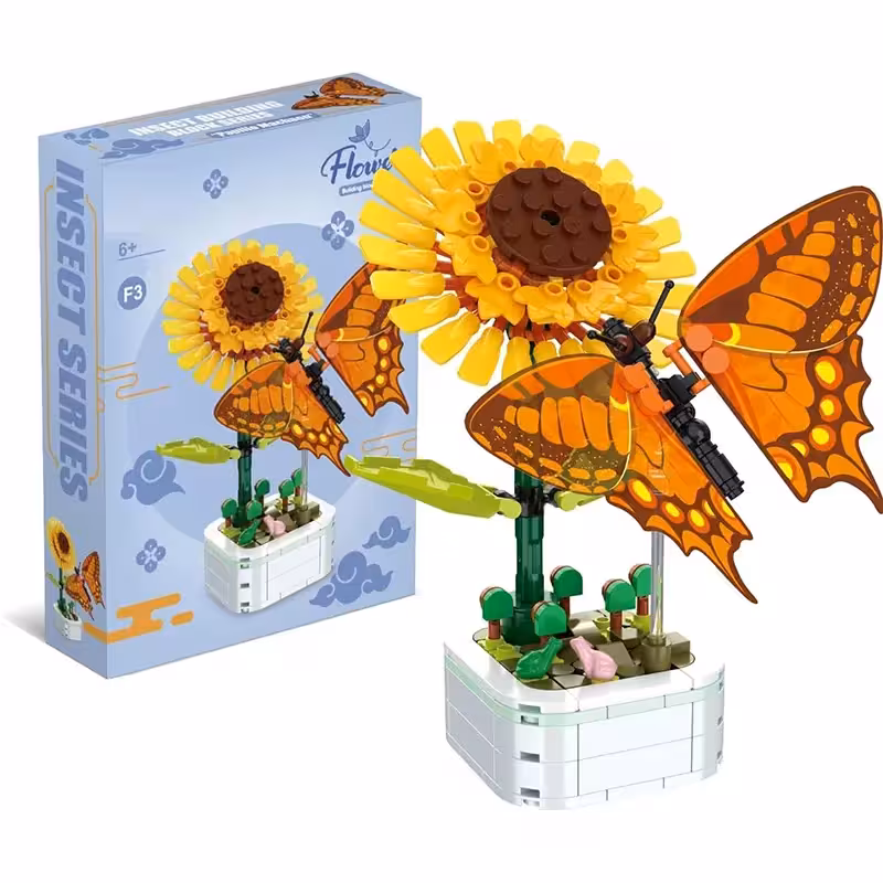 اسباب بازی لگو گل و حشرات مدل پاپلی کد 103F3