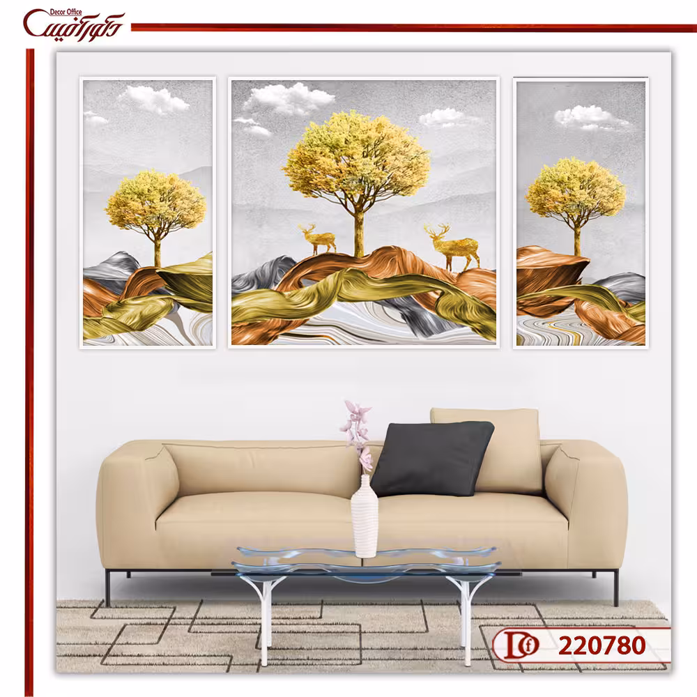 تابلو ست مدرن طرح درخت K220780
