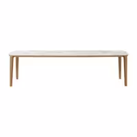 میز مستطیل صفحه سنگ پایه چوبی نظری مدل Dining(2)