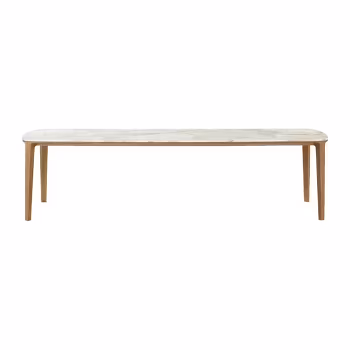 میز مستطیل صفحه سنگ پایه چوبی نظری مدل Dining(2)