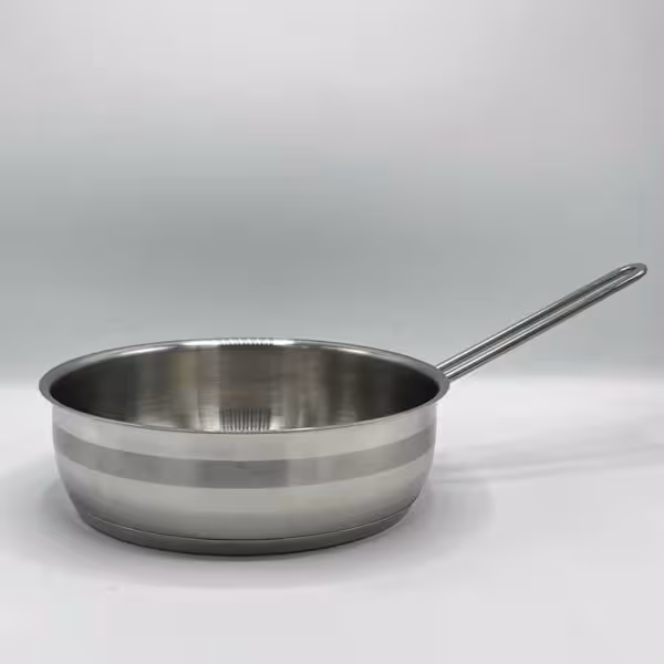 ماهیتابه استیل 24 سانت دستیلوکس