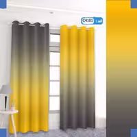پرده تصویری طرح زرد طوسی برند پرنا