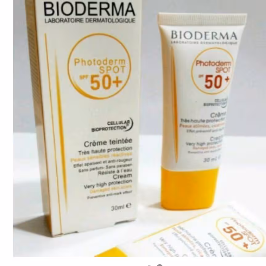 کرم ضدافتاب بی رنگ  ور نگی بیودرما اس پی اف 100