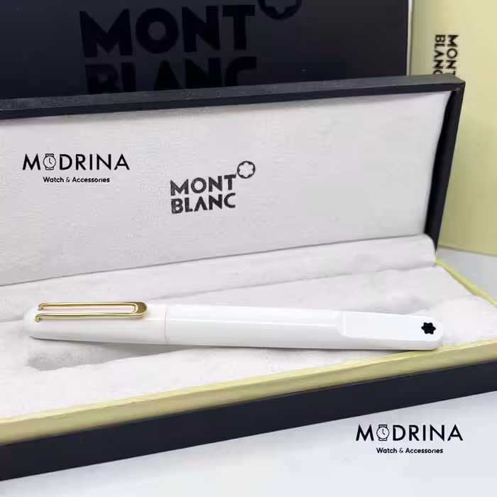 خودکار مون بلان سفید طلایی MontBlanc