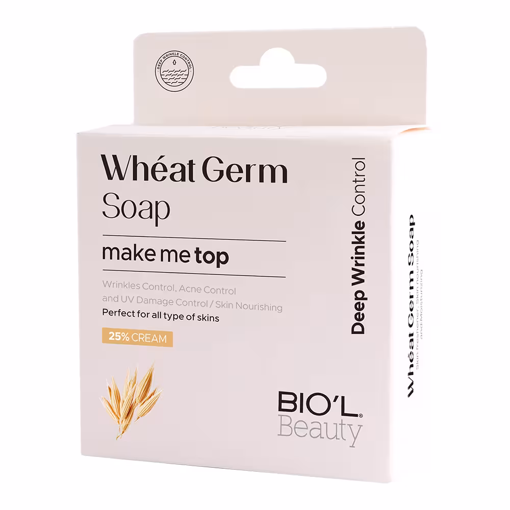 بیول صابون آرایش پاک کن شیر کرمی ضد پیری جوانه گندم مناسب پوست های خشک