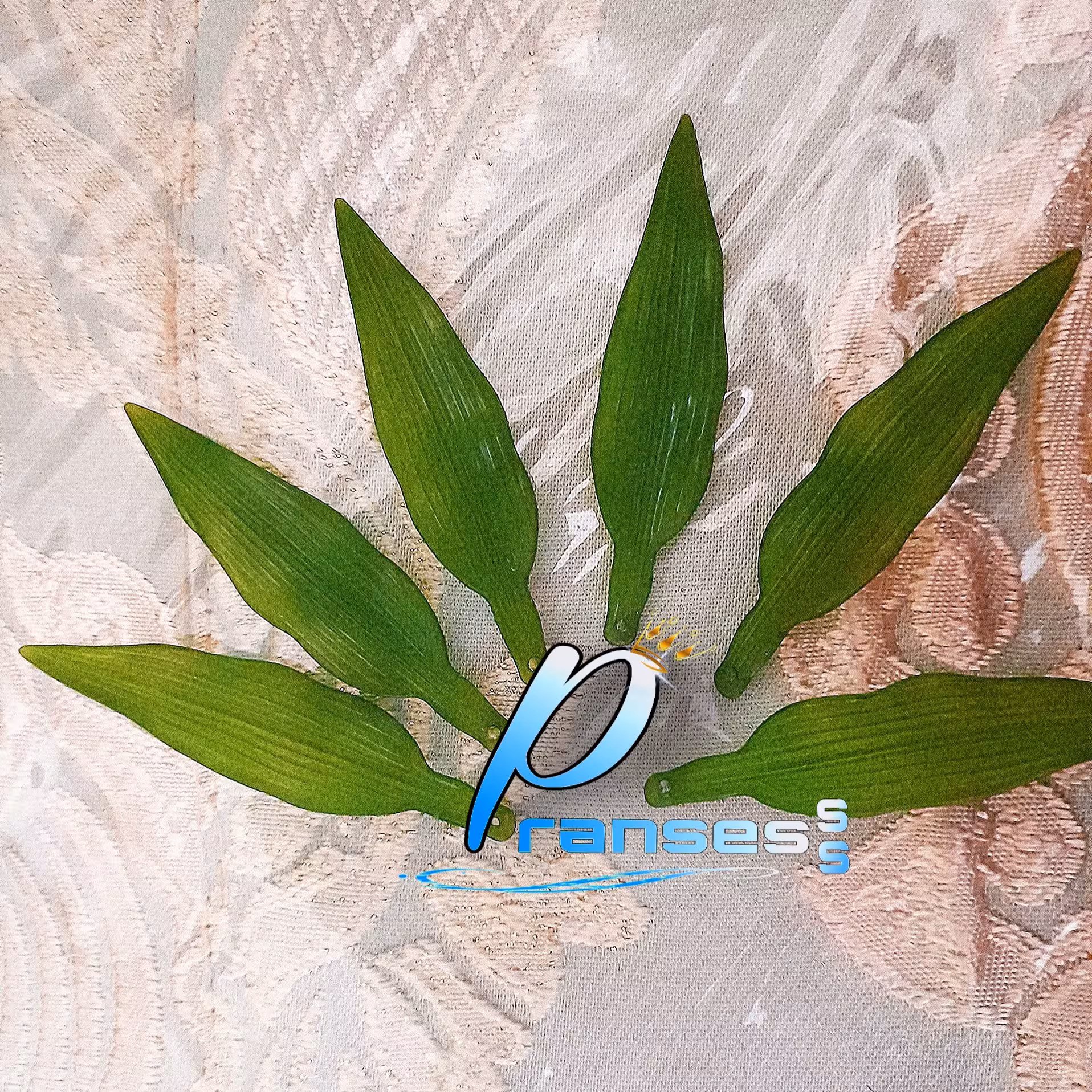 برگ کریستالی سبز ( بسته 9عددی) مناسب گلسازی و تزیینات