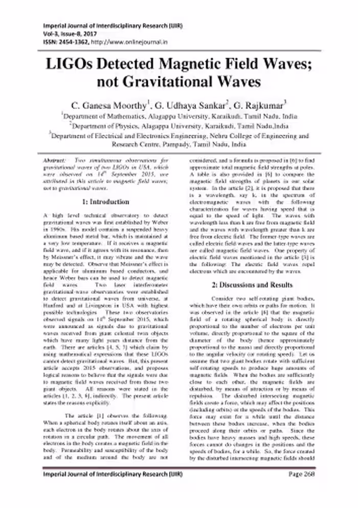 خرید و دانلود نسخه کامل کتاب LIGOs Detected Magnetic Field Waves; not Gravitational Waves