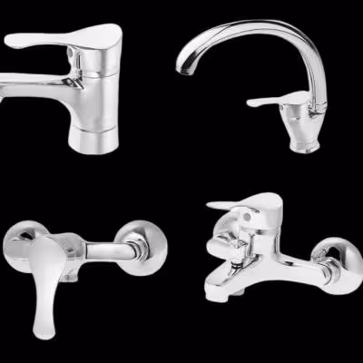 ست شیرآلات اهرمی 4تایی استاندارد گارانتی دار مدل اکو