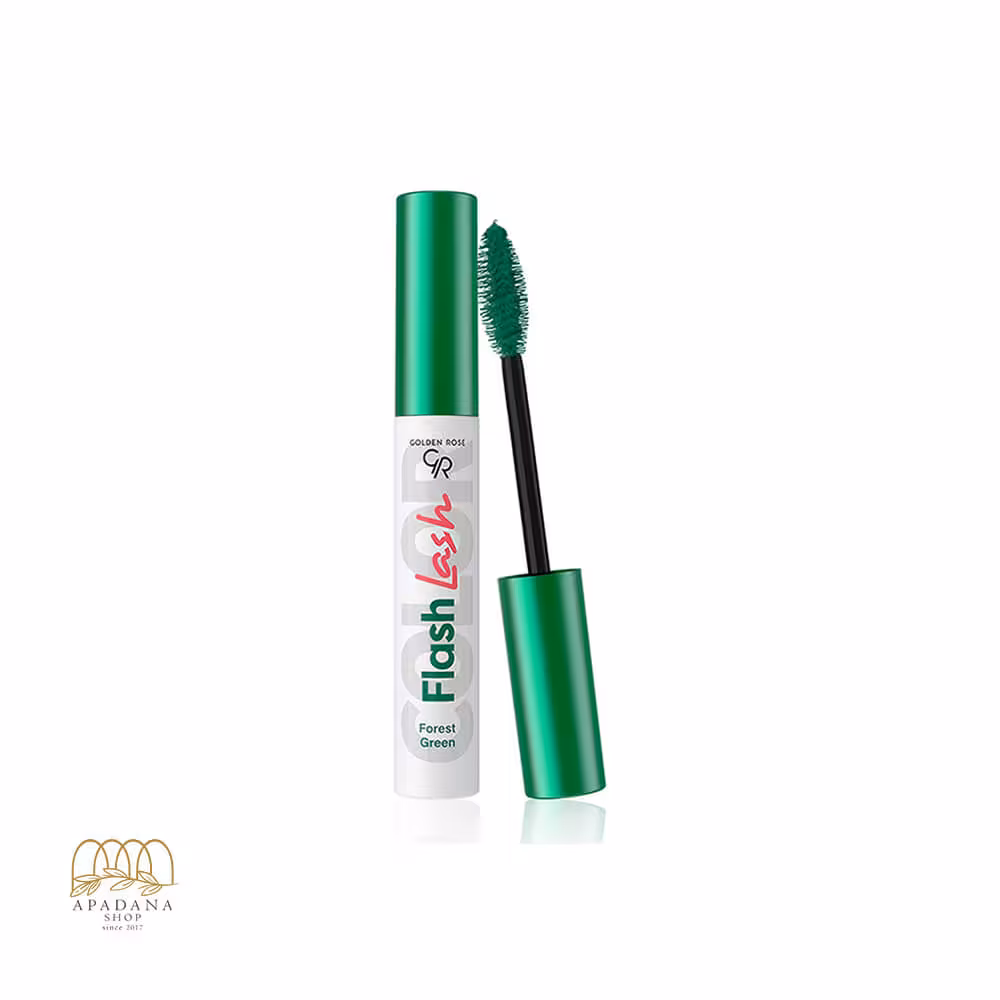 ریمل رنگی فلش لش گلدن رز شماره 02 سبز زیتونی forest green