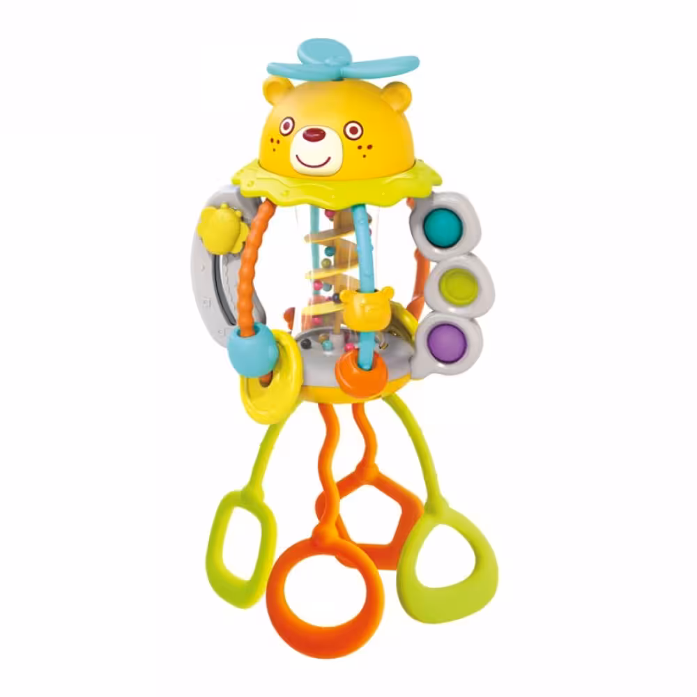 جغجغه توپی طرح خرس هولی تویز Huile Toys