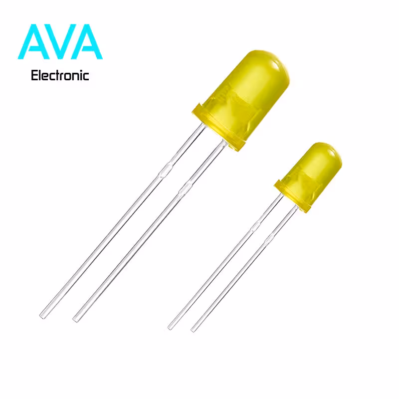 LED زرد مات 5mm