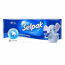 دستمال کاغذی جیبی سلپک بسته 10 عددی