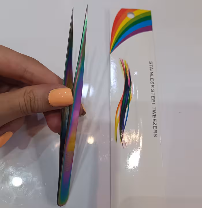 پنس / انبر اکستنشن مژه سرصاف سالن Salon