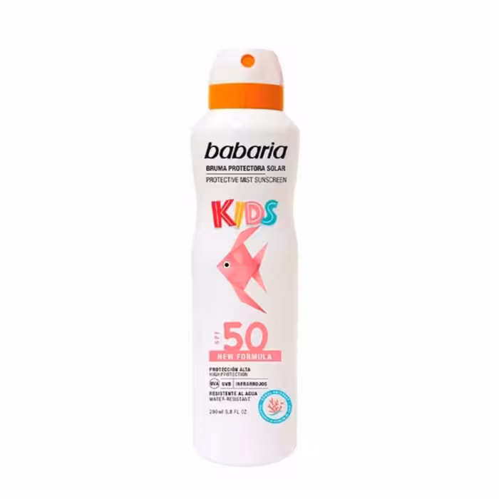 مشخصات، خرید و قیمت اسپری ضد آفتاب کودکان باباریا SPF 50 حجم 200 میل ⭐️ ویان مارکت