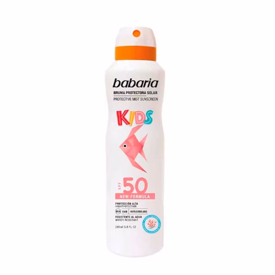 مشخصات، خرید و قیمت اسپری ضد آفتاب کودکان باباریا SPF 50 حجم 200 میل ⭐️ ویان مارکت
