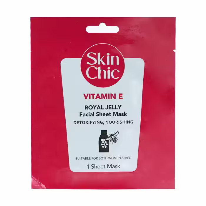 ماسک ورقه ای صورت ویتامین E با عصاره ژل رویال اسکین شیک 18 میلی لیتر Skin Shic