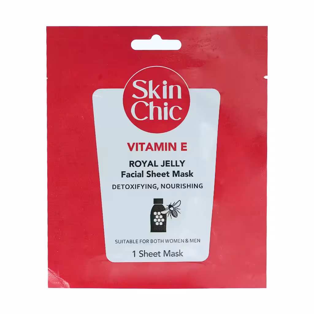ماسک ورقه ای صورت ویتامین E با عصاره ژل رویال اسکین شیک 18 میلی لیتر Skin Shic