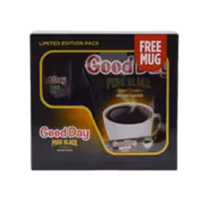 قهوه فوری گوددی بلک 40 عددی بسته 2تایی همراه با لیوان