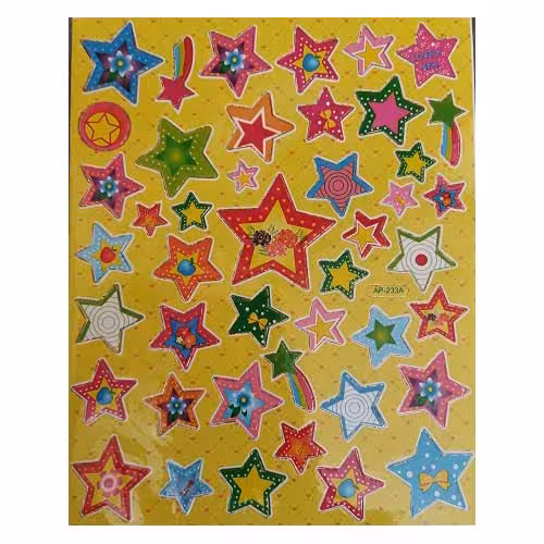برچسب استیکر طرح ستاره
