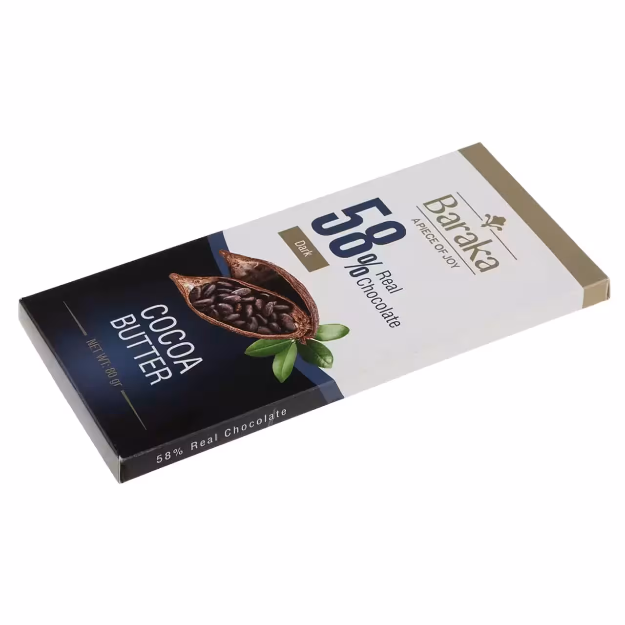 شکلات تلخ باراکا 58 درصد – 80 گرم