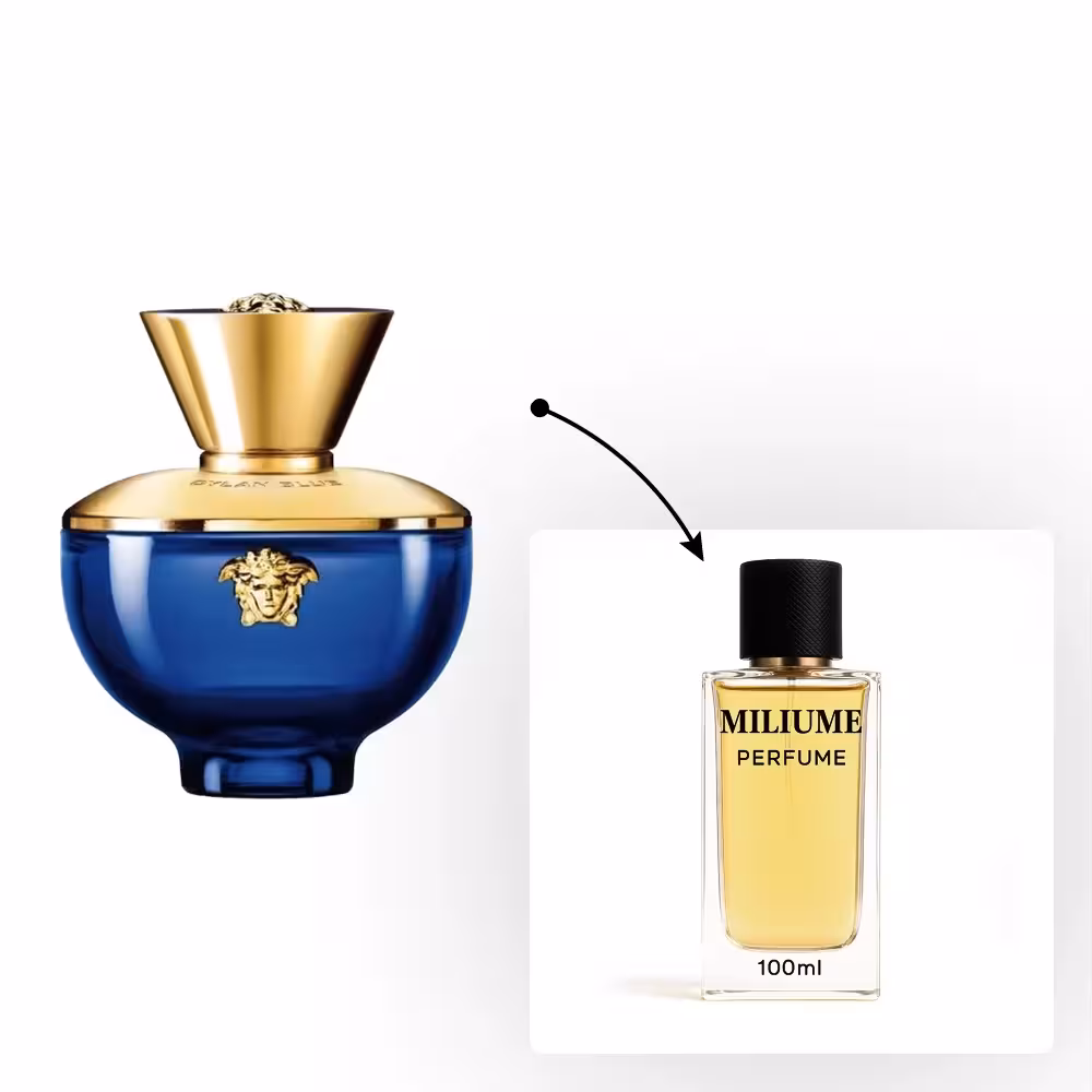 اسانس عطر Versace Pour Femme Dylan Blue برند Argeville - کد 1103 - ورساچه دیلان بلو 100ML - میلیوم پرفیوم