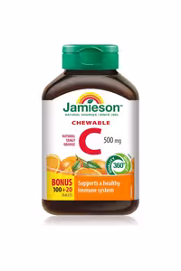 قرص ویتامین C مقدار 500 میلی گرم Jamieson - بسته 120 عددی