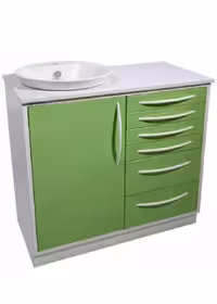 کابینت پوست و زیبایی  یک متری MDF با سنگ چینی