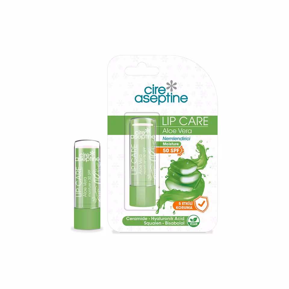 بالم لب آسپتین Aseptine عصاره الوئه ورا SPF50