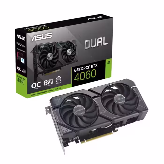 کارت گرافیک ایسوس DUAL GeForce RTX 4060 OC Edition 8GB