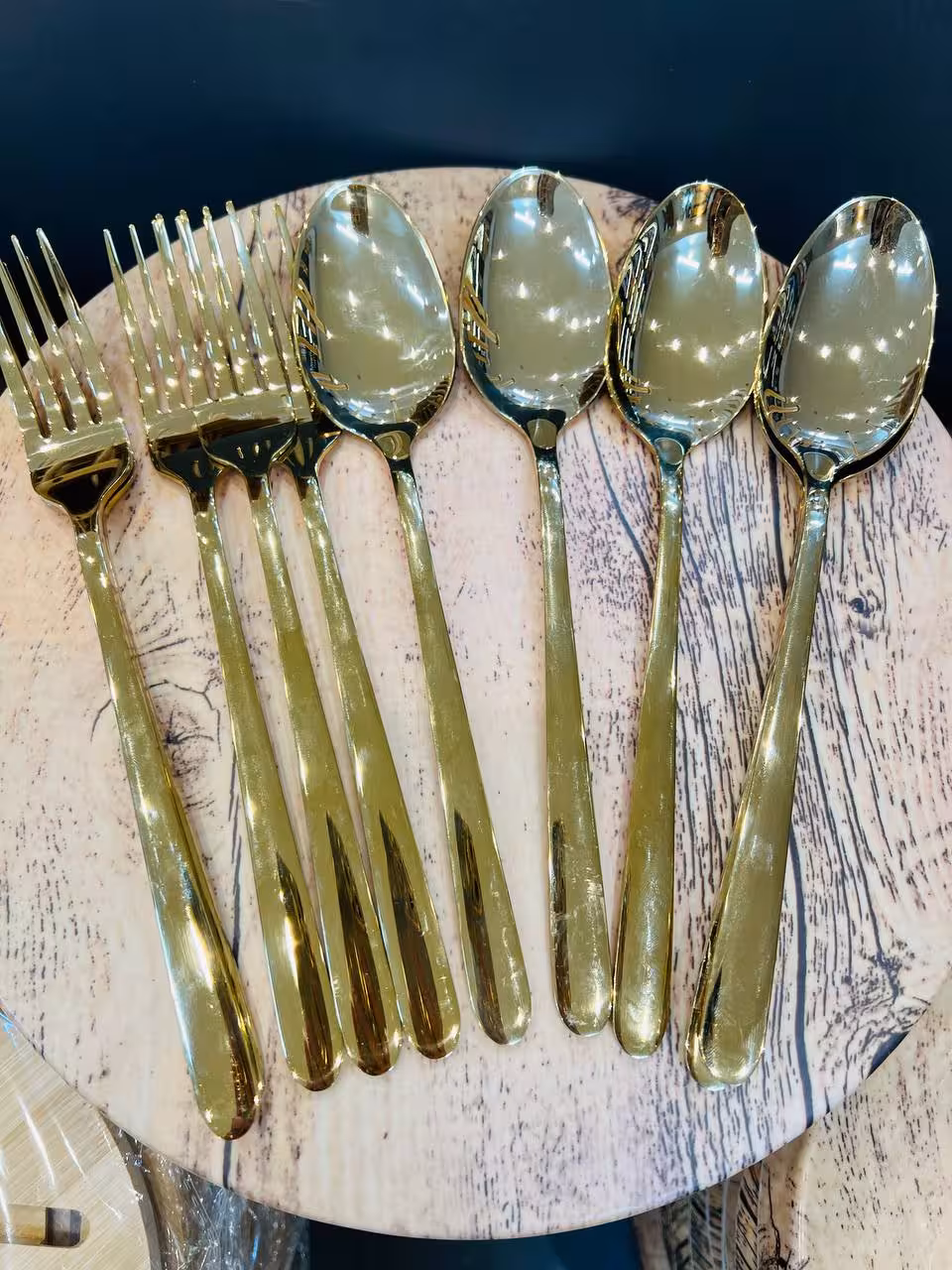 2401 GOLD قاشق و چنگال یونیک