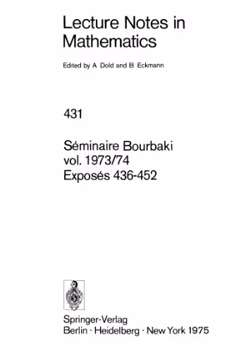 خرید و دانلود نسخه کامل کتاب Seminaire Bourbaki vol 1973 74 Exposes 436-452