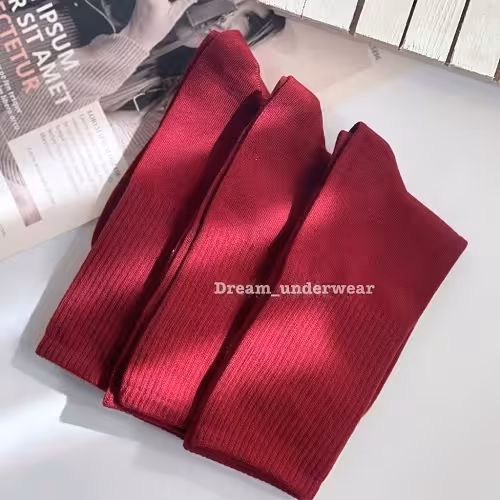 جوراب ساق بلند زرشکی 881