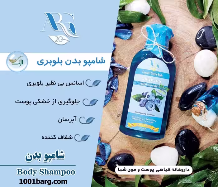 شامپو بدن بلوبری ارگ 20