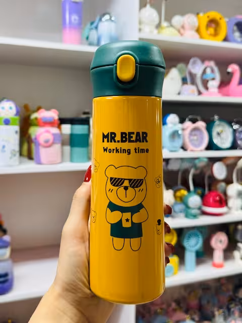 فلاسک استیل طرح خرسی 3