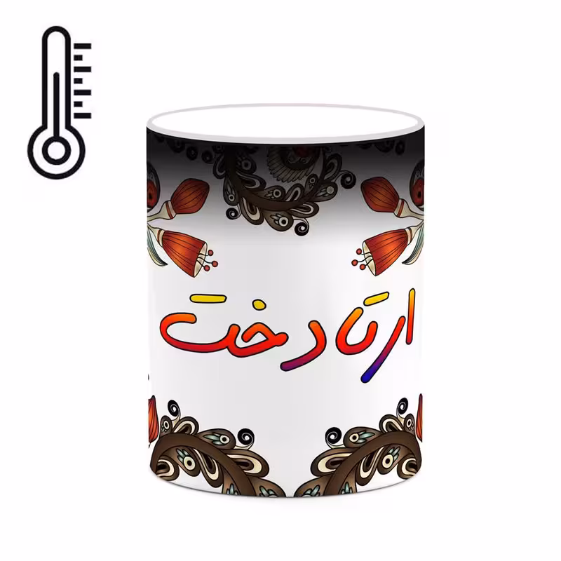 ماگ حرارتی   اسم ارتادخت  سنتی گل و بته کد mgh43388