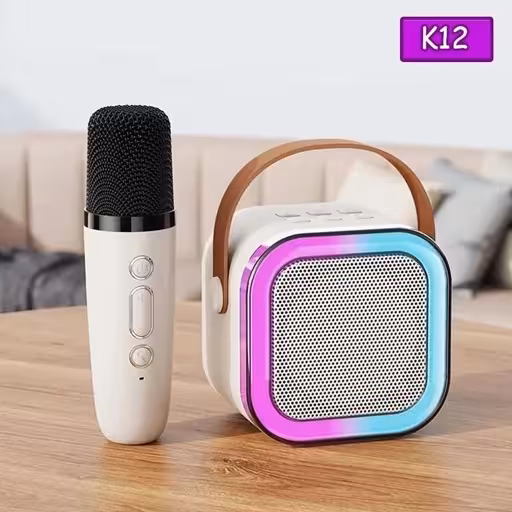 اسپیکر بلوتوثی K12 همراه با 2 عدد میکروفن
