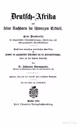 خرید و دانلود نسخه کامل کتاب Deutsch-Afrika und seine Nachbarn im schwarzen Erdteil