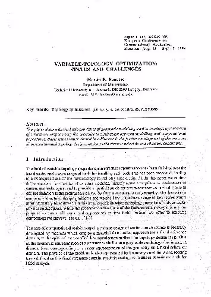خرید و دانلود نسخه کامل کتاب Variable-Topology Optimization: Status and Challenges