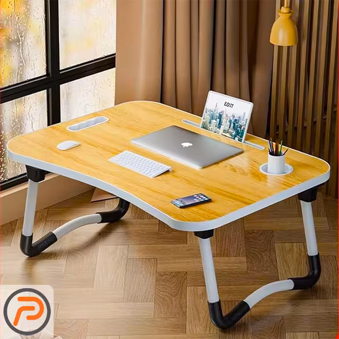 میز تحریر پایه تاشو 40*60 طرح چوب با کیفیت عالی