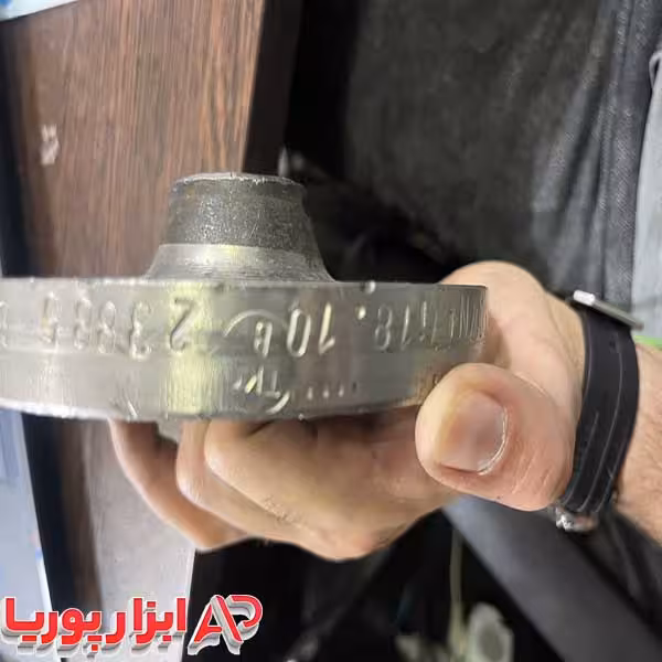 فلنج گلودار استنلس استیل 1/4 1 اینچ ازجنس X8CRNITI18.10 فابریک