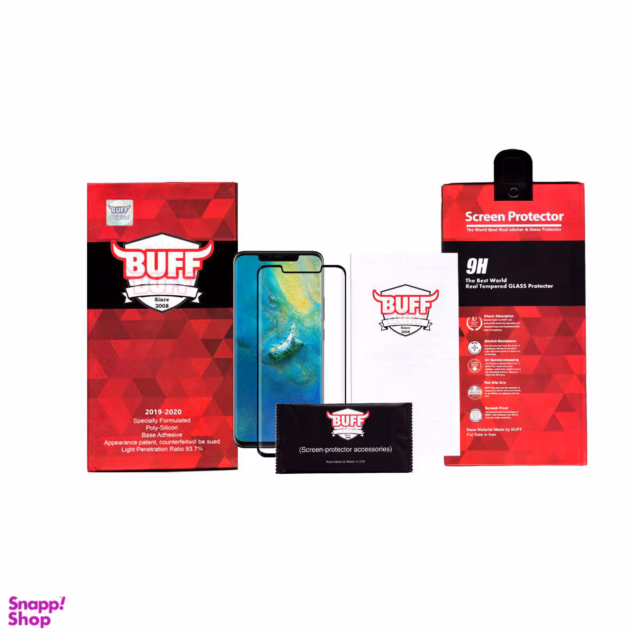 محافظ صفحه نمایش 5D بوف مدل F33 مناسب برای گوشی موبایل هوآوی Mate 20 pro