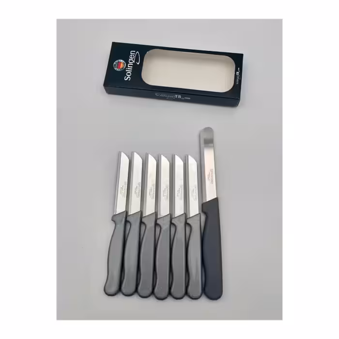 چاقوی میوه 6 تایی اصلی کلور با تیغه استیل ضد زنگ و دسته سیمی solingen | چاقوی سبزی خردکن میکرو 1 | ساخت آلمان | کیفیت زولینگن