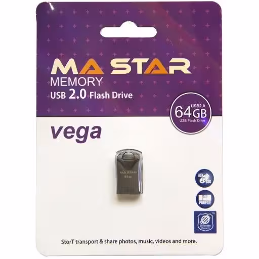 فلش مموری ام ای استار 64 گیگابایت مدل MA STAR VEGA USB2