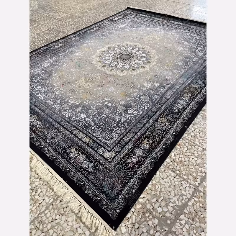 فرش ماشینی کاشان 700شانه اصلی طرح دریاوسط فیلی 9متری(باارسال رایگان)