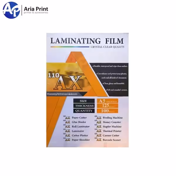 طلق لمینت ای ايکس A5-125M بسته 100 عددی